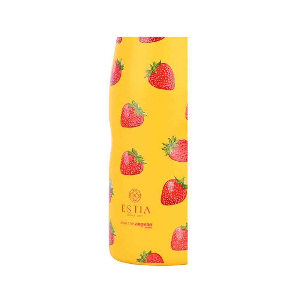Μπουκάλι Θερμός Ανοξείδωτο Travel Flask Save The Aegean - Berry Bright 500ml 31534 Estia - 1