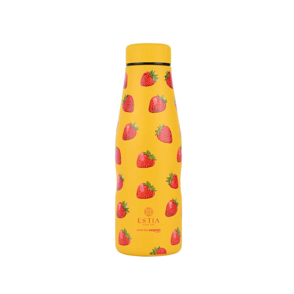 Μπουκάλι Θερμός Ανοξείδωτο Travel Flask Save The Aegean - Berry Bright 500ml 31534 Estia - 99488
