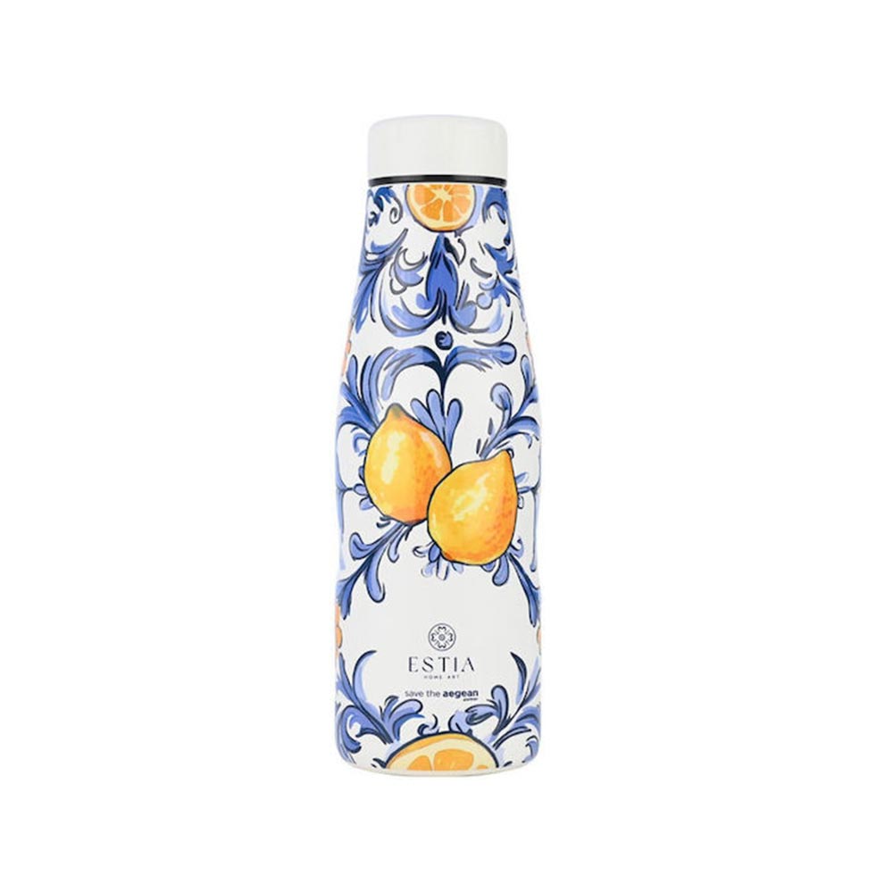 Μπουκάλι Θερμός Ανοξείδωτο Travel Flask Save The Aegean - Amalfi Coast 500ml 31602 Estia - 99524