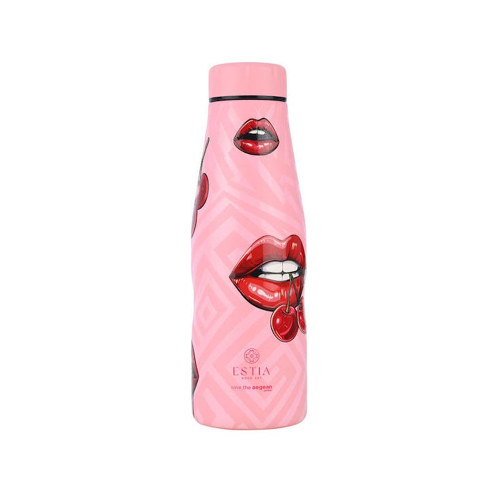 Μπουκάλι Θερμός Ανοξείδωτο Travel Flask Save The Aegean - Blush Pop 500ml 31657 Estia - 99572