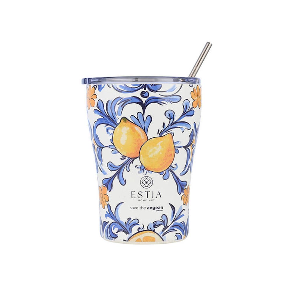 Ποτήρι Θερμός Ανοξείδωτο Coffee Mug Save The Aegean - Amalfi Coast 350ml 31756 Estia - 99528