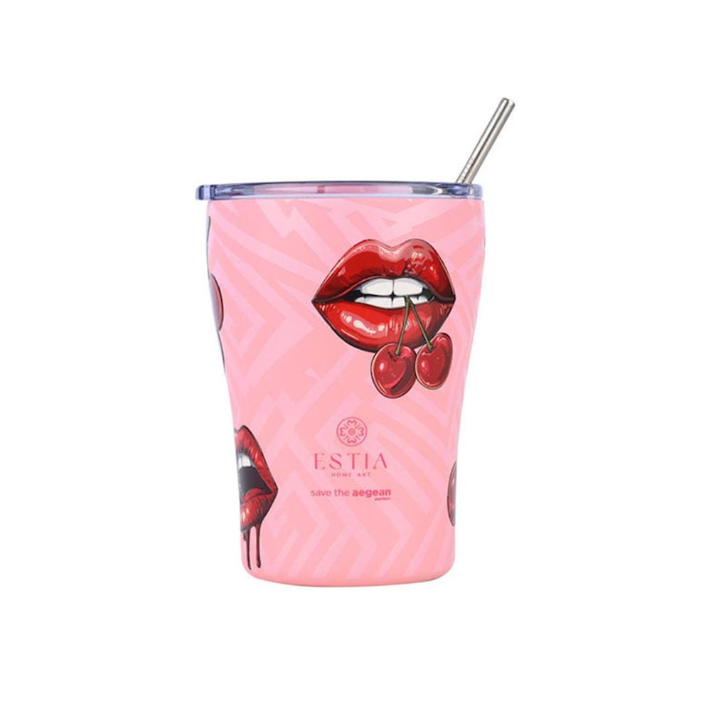 Ποτήρι Θερμός Ανοξείδωτο Coffee Mug Save The Aegean - Blush Pop 350ml 31800 Estia - 99568