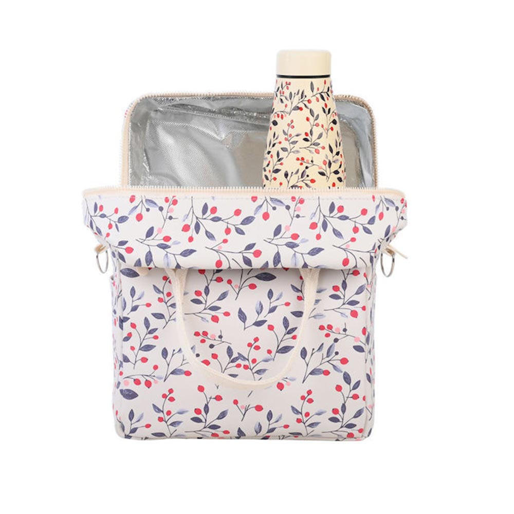 Ισοθερμικό Τσαντάκι Φαγητού Χειρός Save The Aegean Bloom Beige 7Lt 32982 Estia - 2