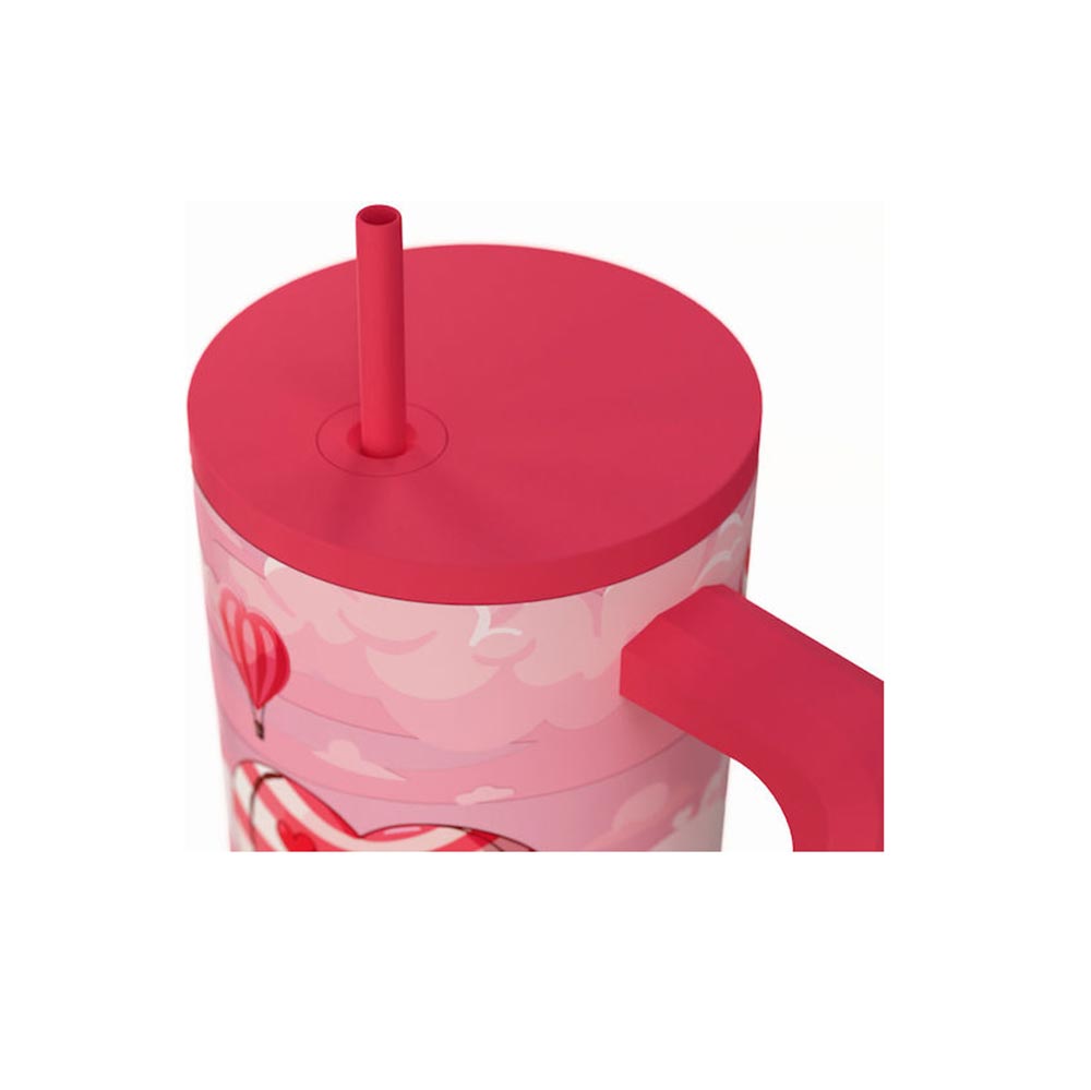 Ποτήρι Θερμός με Καλαμάκι Save The Aegean Straw Tumbler XL Love Ascend 900ml 41533 Estia - 2