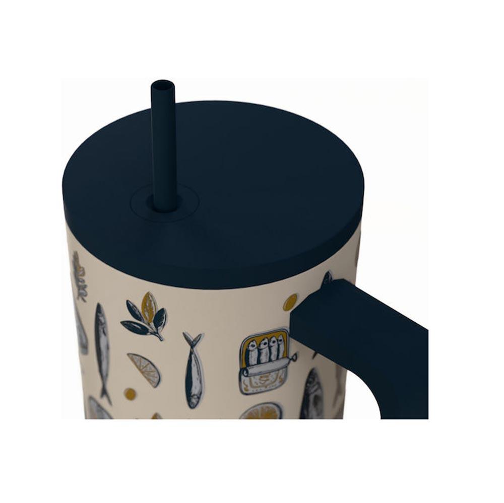Ποτήρι Θερμός με Καλαμάκι Save The Aegean Straw Tumbler XL Salt Life 900ml 41557 Estia - 2