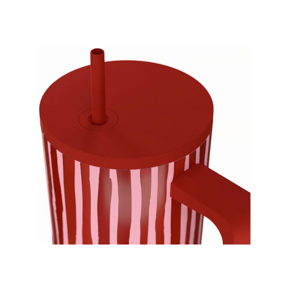 Ποτήρι Θερμός με Καλαμάκι Save The Aegean Straw Tumbler XL Viva Stripe 900ml 41564 Estia - 1