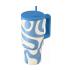 Ποτήρι Θερμός με Καλαμάκι Save The Aegean Straw Tumbler XL Ocean Wacves 900ml 41571 Estia - 1