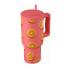 Ποτήρι Θερμός με Καλαμάκι Save The Aegean Straw Tumbler XL Orange Pop 900ml 41595 Estia - 1