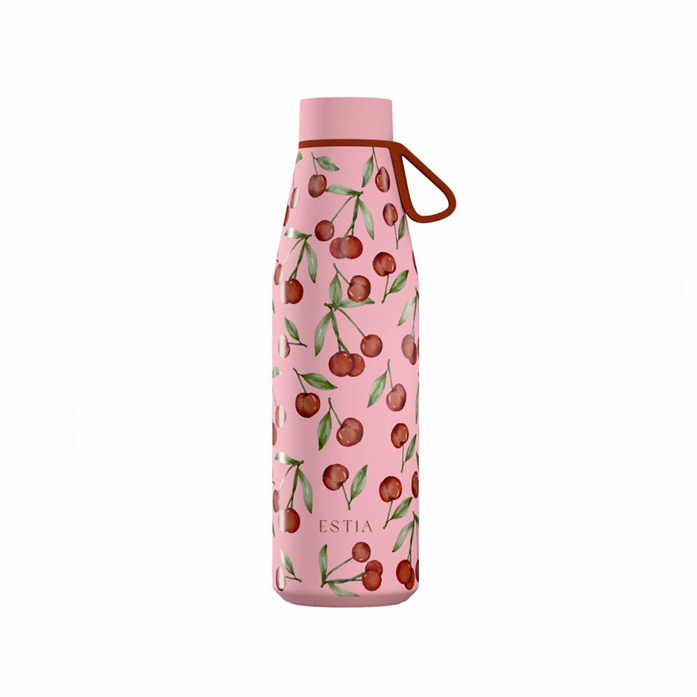 Ανοξείδωτο Μπουκάλι Θερμός Flow Save the Aegean Cherry Rose 500ml 41991 Estia - 123963