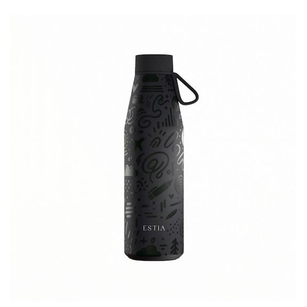 Ανοξείδωτο Μπουκάλι Θερμός Flow Save the Aegean Noir Echo 500ml 42059 Estia - 123993