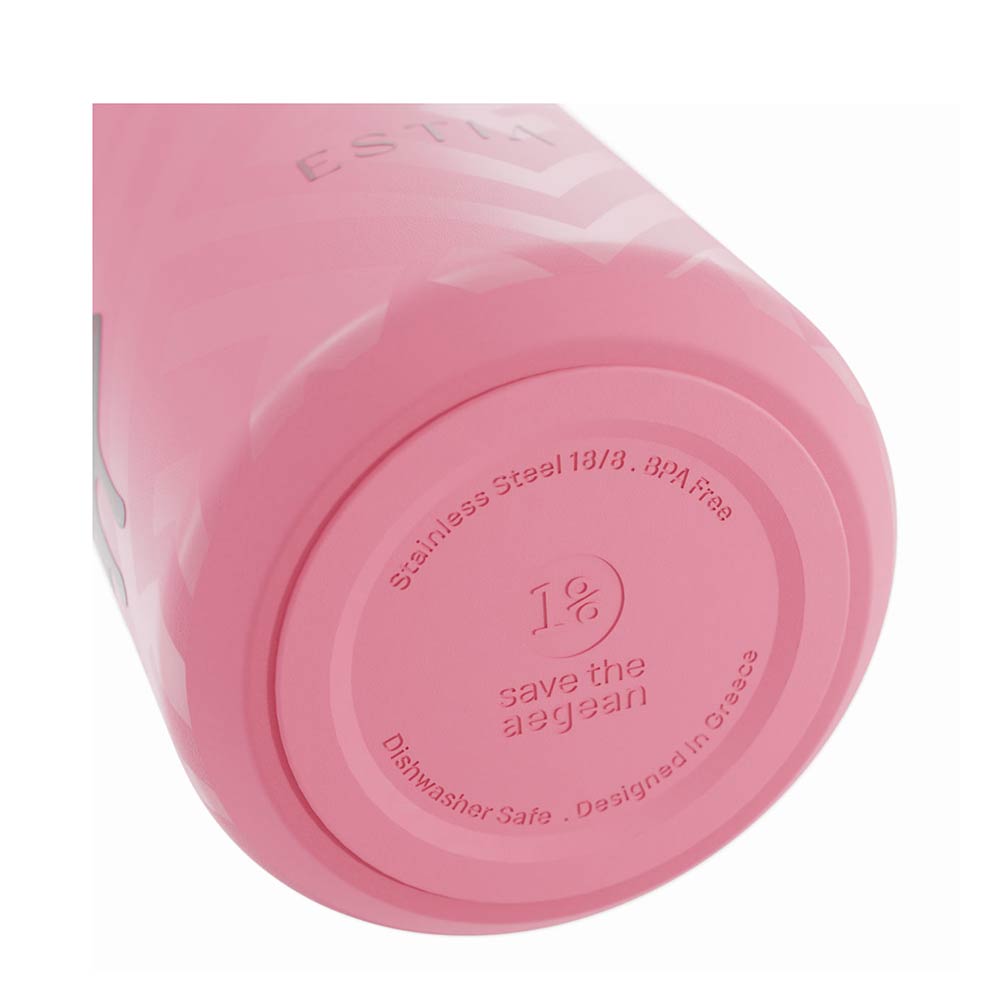 Ανοξείδωτο Μπουκάλι Θερμός Flow Save the Aegean Blush Pop 500ml 42080 Estia - 2