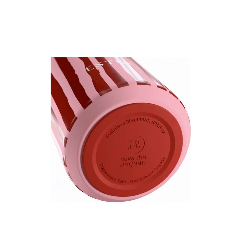 Ανοξείδωτο Μπουκάλι Θερμός Flow Save the Aegean Viva Stripe 500ml 42134 Estia - 2