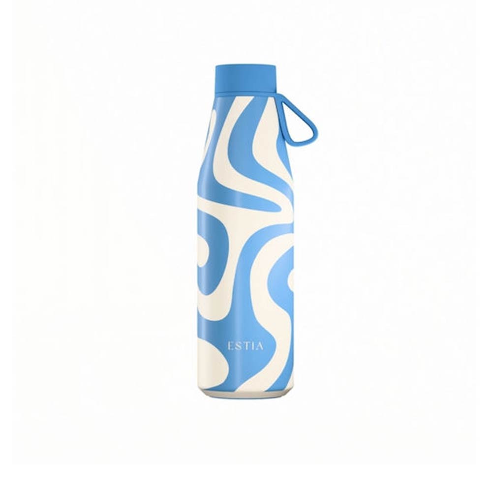 Ανοξείδωτο Μπουκάλι Θερμός Flow Save the Aegean Ocean Waves 500ml 42141 Estia - 123998
