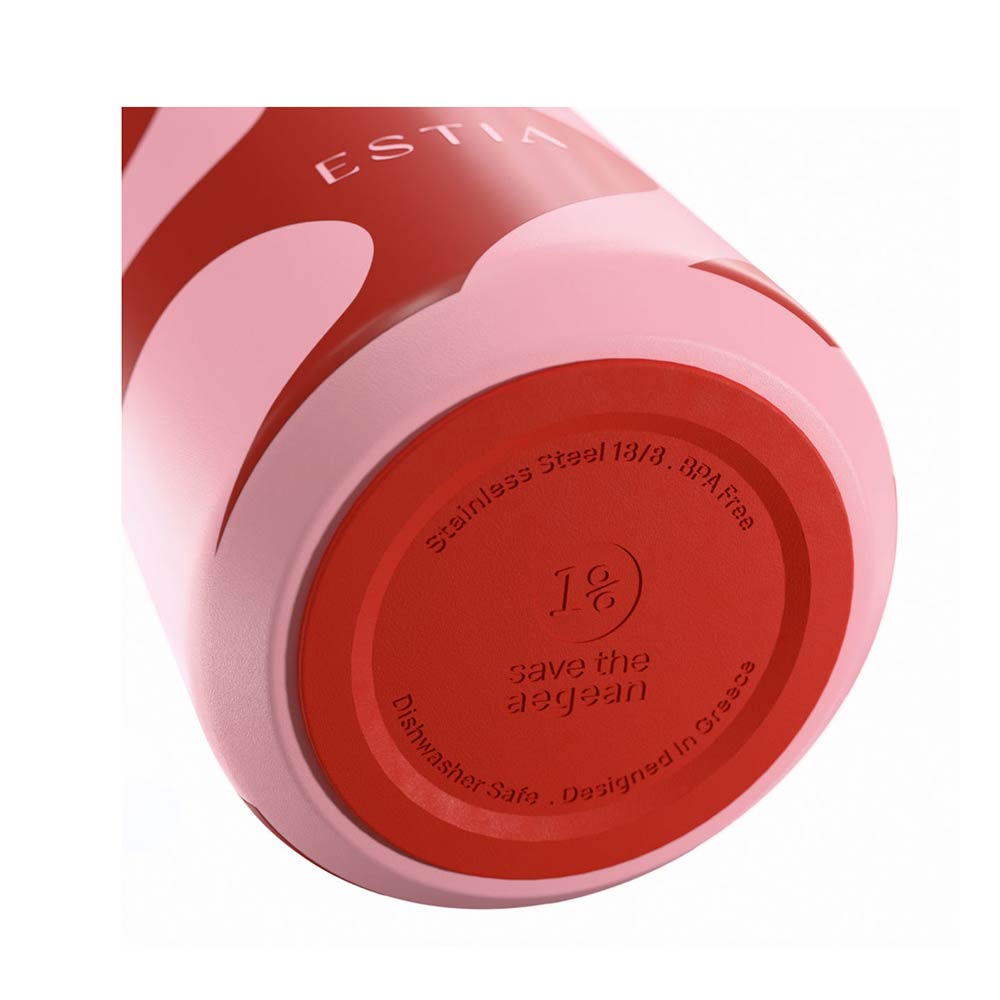 Ανοξείδωτο Μπουκάλι Θερμός Flow Save the Aegean Coral Waves 500ml 42158 Estia - 2