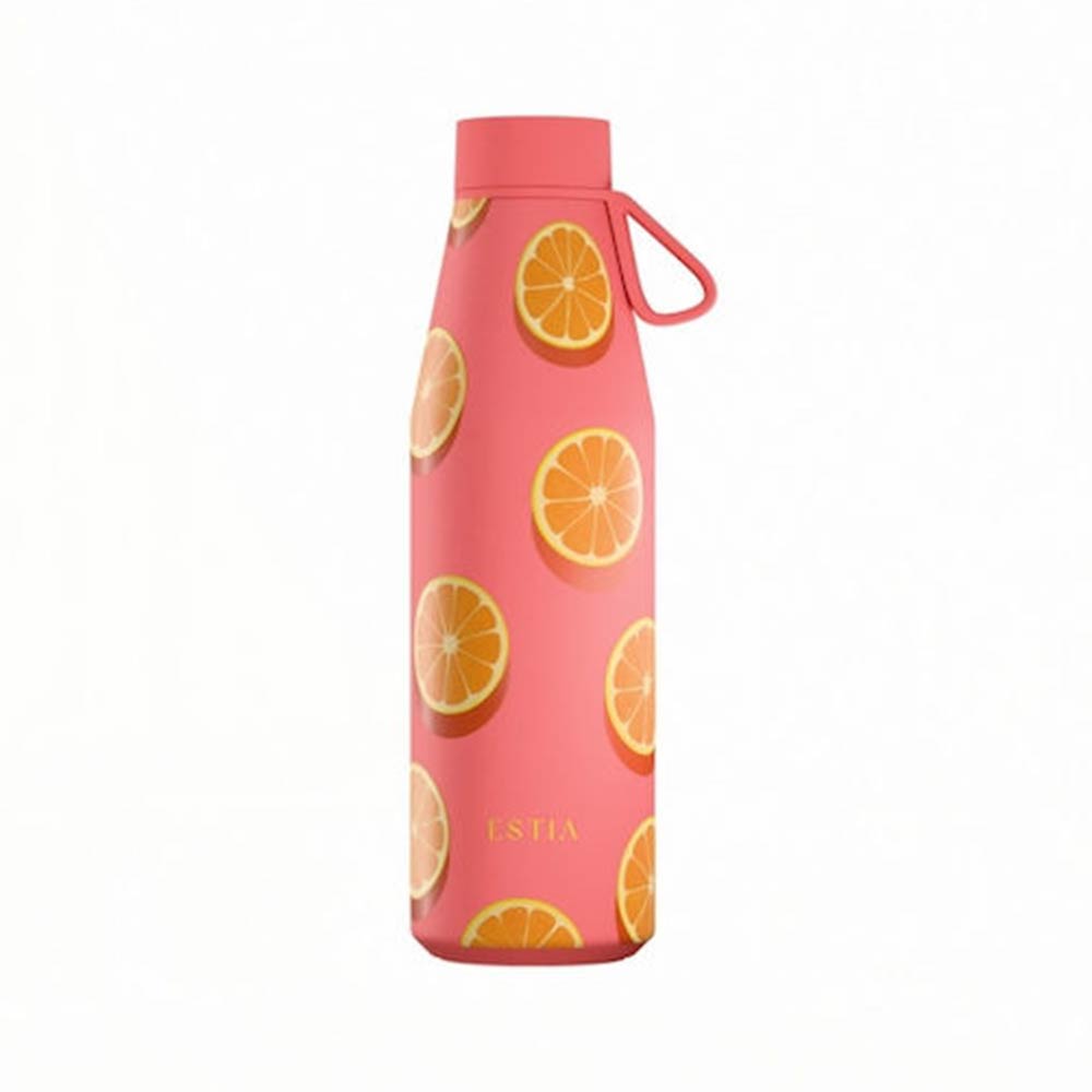 Ανοξείδωτο Μπουκάλι Θερμός Flow Save the Aegean Orange Pop 500ml 42165 Estia - 124002
