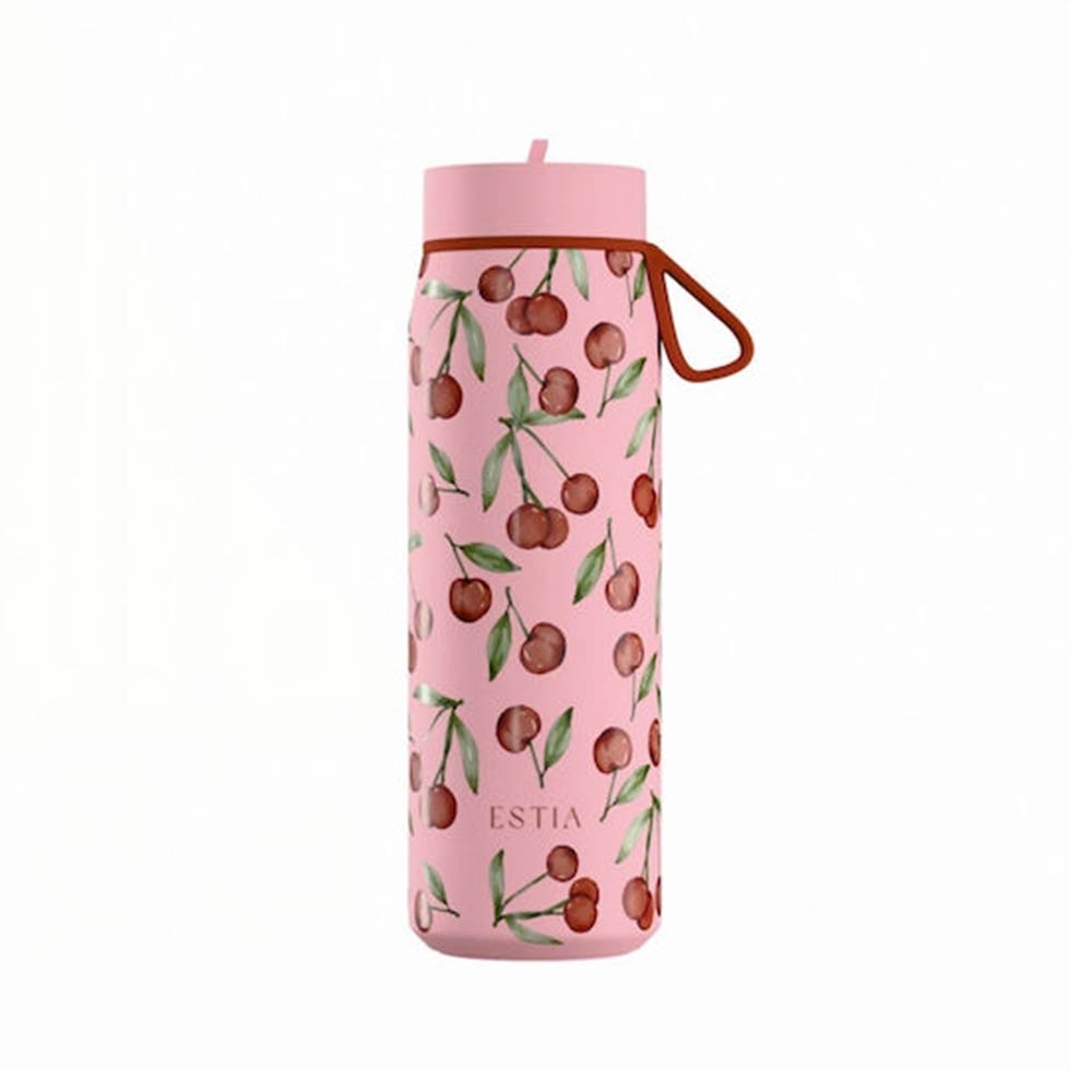 Ανοξείδωτο Μπουκάλι Θερμός Pulse Save the Aegean Cherry Rose 500ml 42431 Estia - 124181