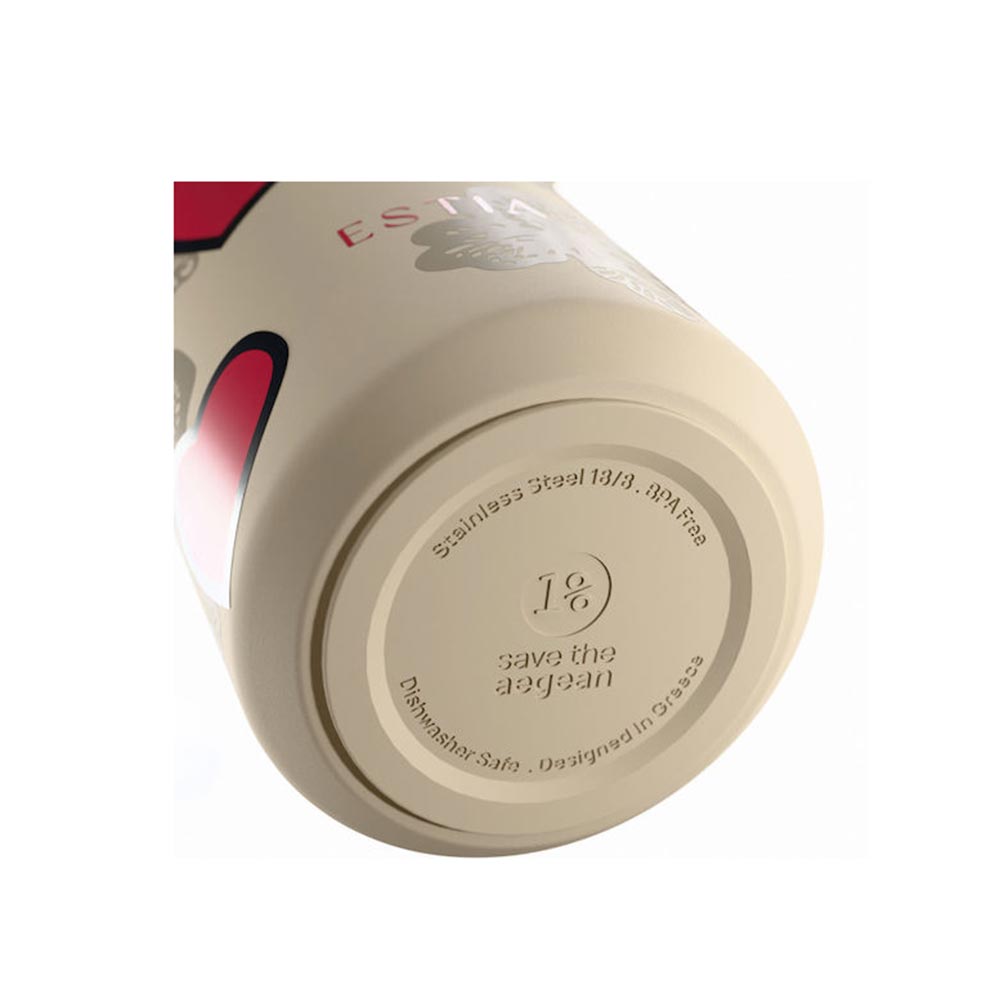Ανοξείδωτο Μπουκάλι Θερμός Pulse Save the Aegean Tender Lace 500ml 42479 Estia - 2