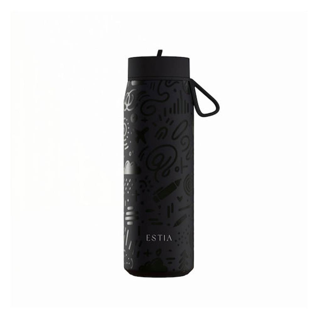 Ανοξείδωτο Μπουκάλι Θερμός Pulse Save the Aegean Noir Echo 500ml 42509 Estia - 124216