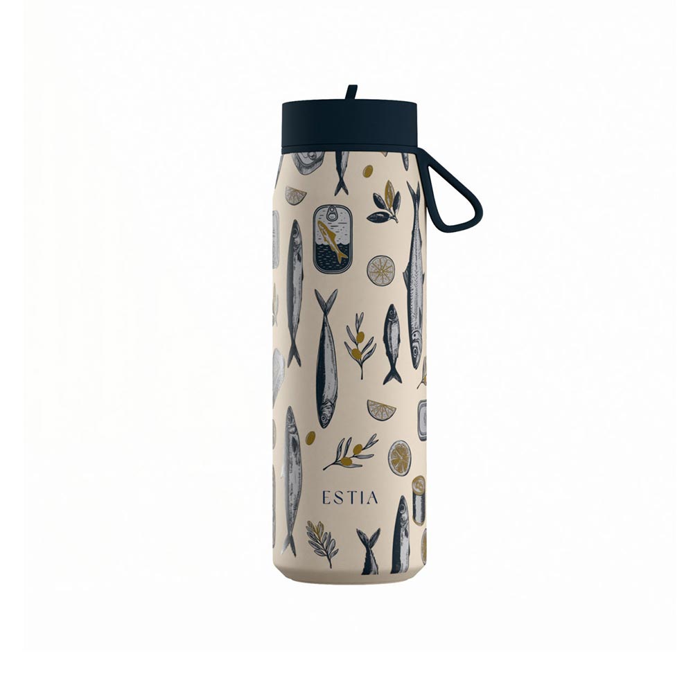Ανοξείδωτο Μπουκάλι Θερμός Pulse Save the Aegean Salt Life 500ml 42585 Estia - 125104