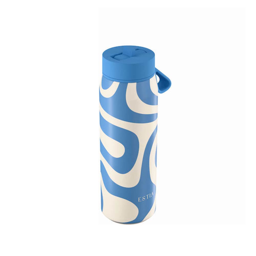 Ανοξείδωτο Μπουκάλι Θερμός Pulse Save the Aegean Ocean Waves 500ml 42608 Estia - 1