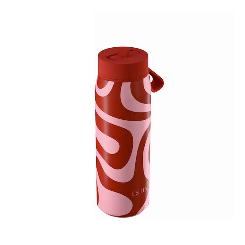 Ανοξείδωτο Μπουκάλι Θερμός Pulse Save the Aegean Coral Waves 500ml 42615 Estia - 2