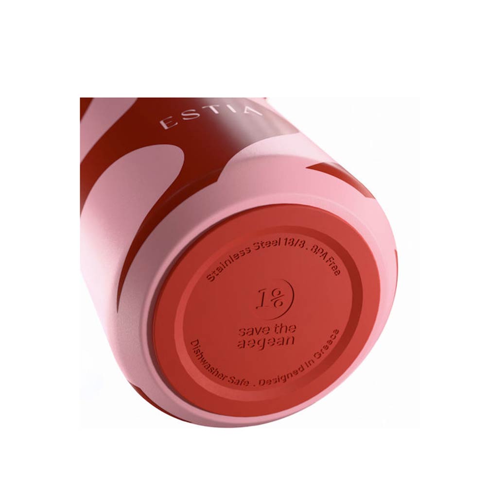 Ανοξείδωτο Μπουκάλι Θερμός Pulse Save the Aegean Coral Waves 500ml 42615 Estia - 3