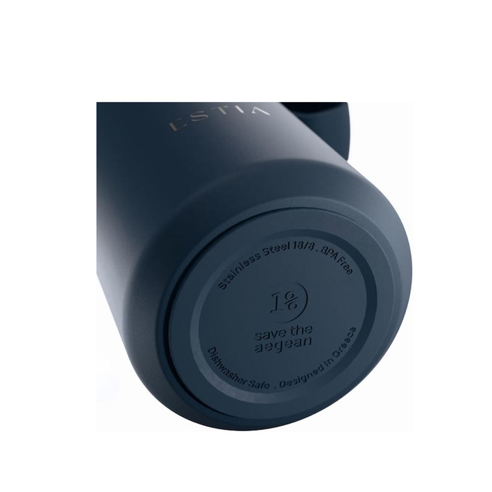Ανοξείδωτο Μπουκάλι Θερμός Pulse Save the Aegean Indigo 360ml 42677 Estia - 3
