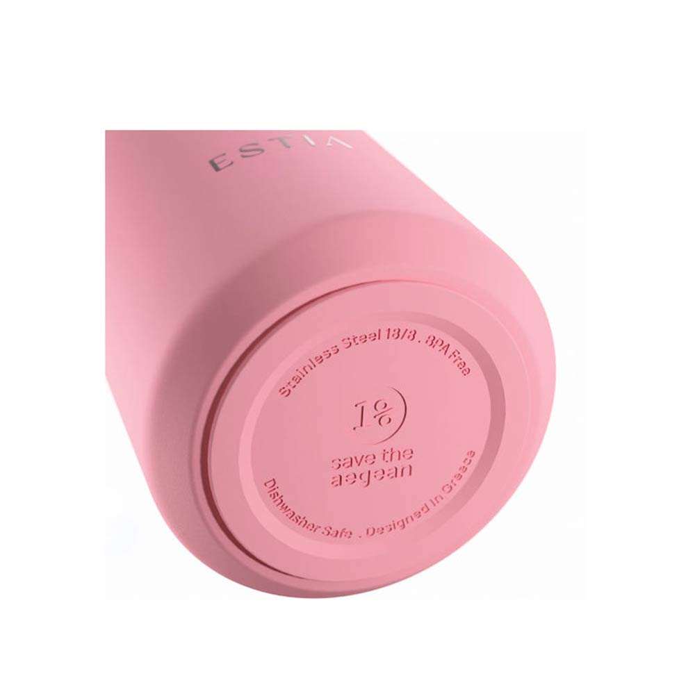 Ανοξείδωτο Ποτήρι Θερμός Save The Aegean Lens Rose 360ml 42868 Estia - 4