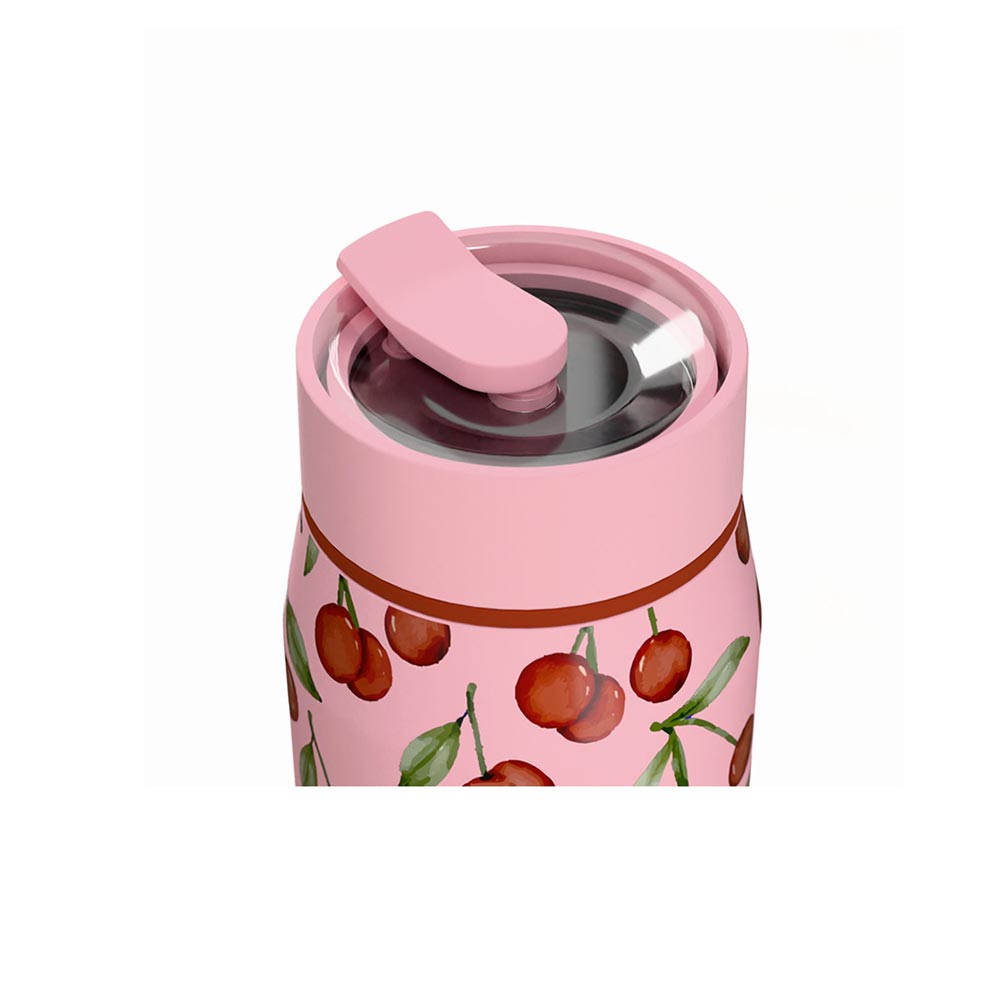 Ανοξείδωτο Ποτήρι Θερμός Save The Aegean Lens Cherry Rose 360ml 42882 Estia - 4