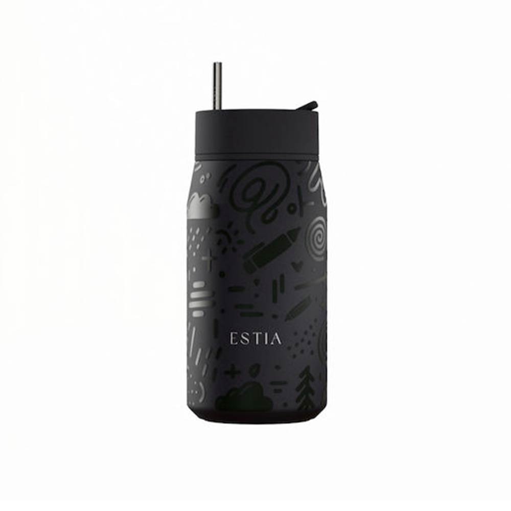 Ανοξείδωτο Ποτήρι Θερμός Save The Aegean Lens Noir Echo 360ml 42943 Estia - 124103