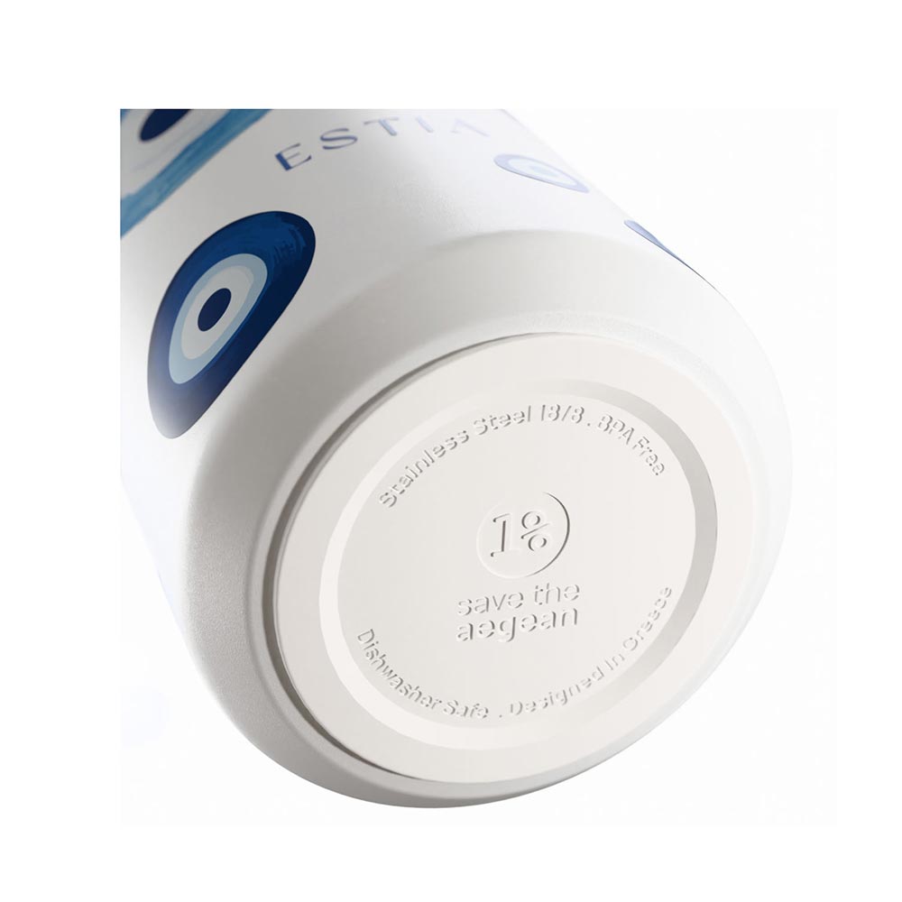 Ανοξείδωτο Ποτήρι Θερμός Save The Aegean Lens Spirit of Luck 360ml 42967 Estia - 1