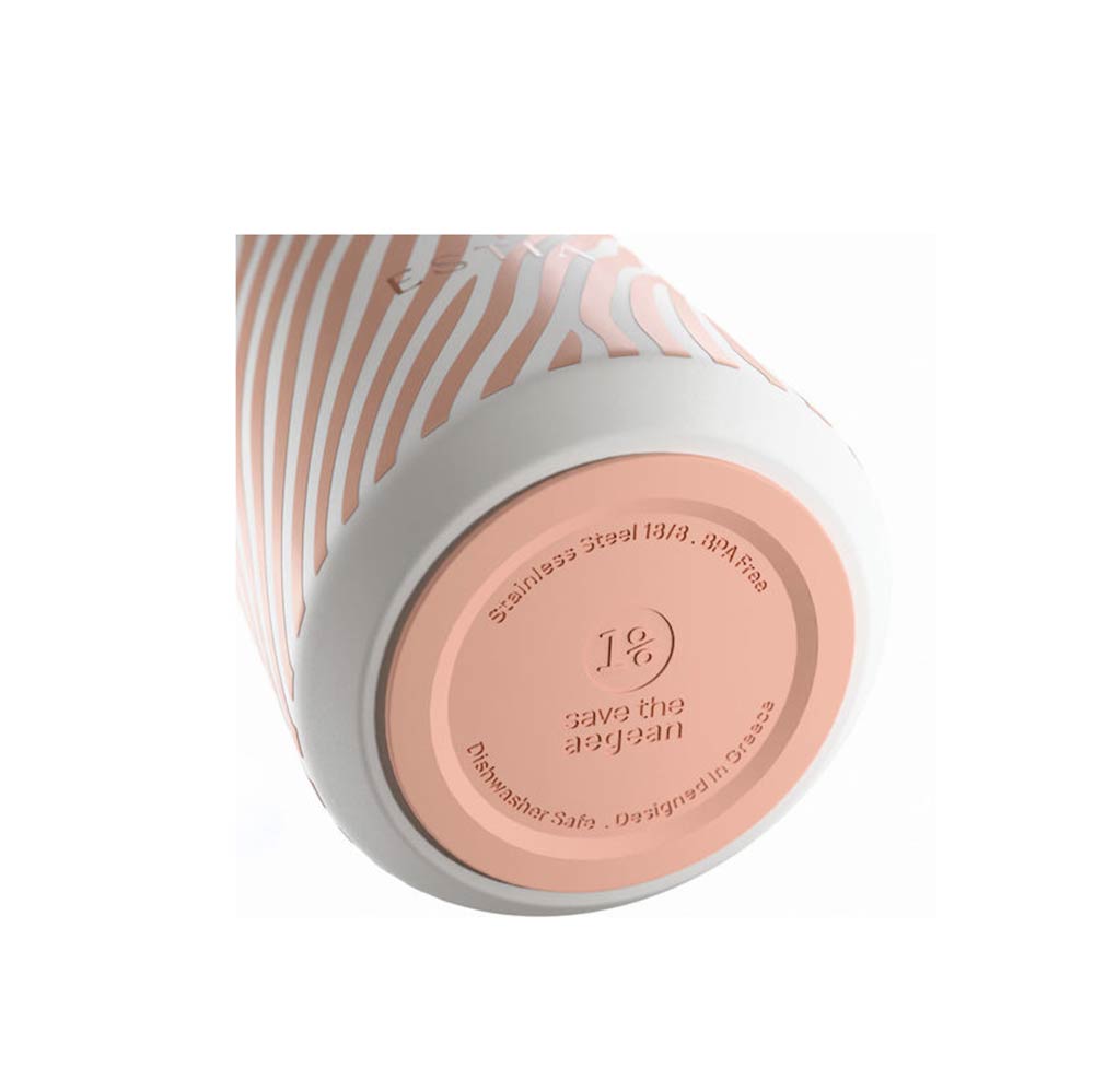 Ανοξείδωτο Ποτήρι Θερμός Save The Aegean Lens Soft Ripple 360ml 42998 Estia - 1