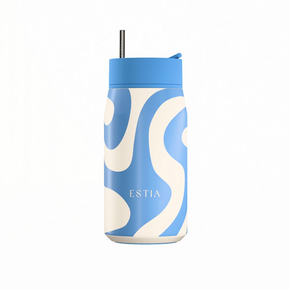Ανοξείδωτο Ποτήρι Θερμός Save The Aegean Lens Ocean Waves 360ml 43032 Estia - 125118