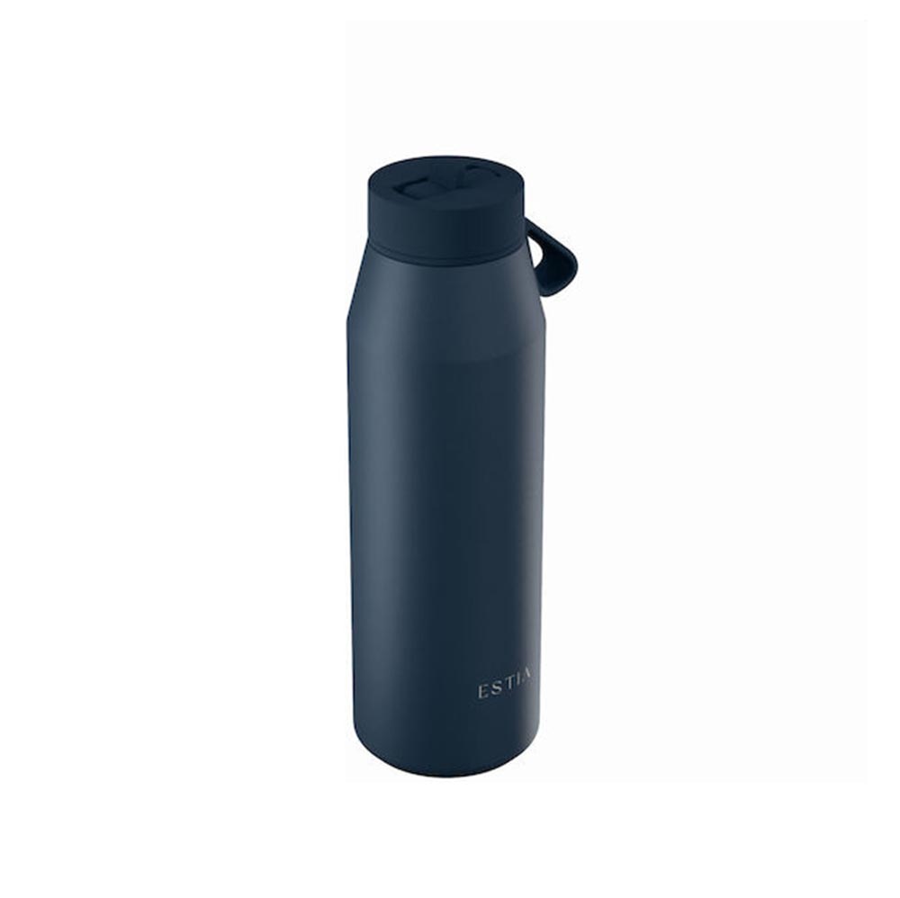 Ανοξείδωτο Μπουκάλι Θερμός Pulse Save the Aegean Indigo 800ml 43193 Estia - 124306
