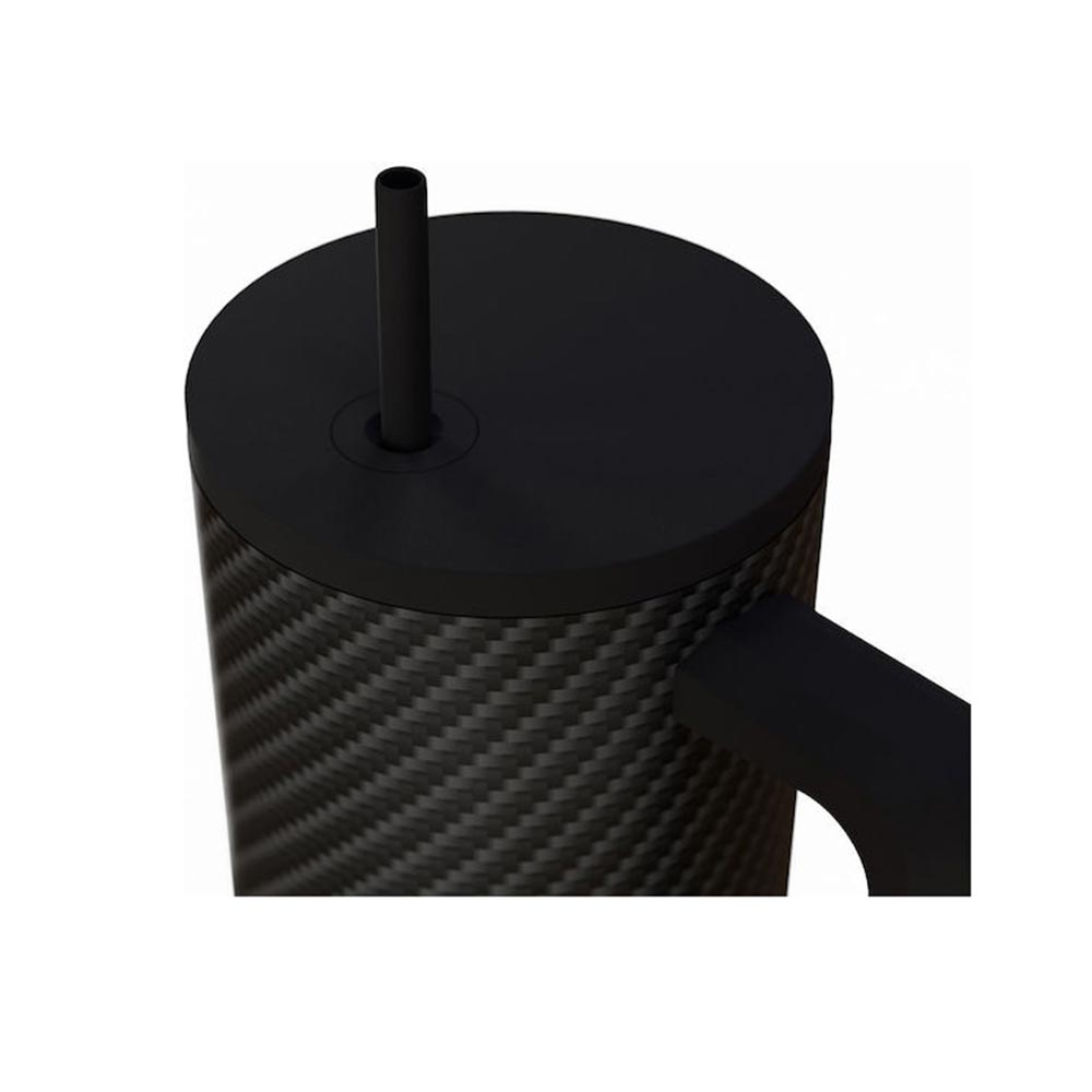 Ποτήρι Θερμός με Καλαμάκι Save The Aegean Straw Tumbler XL Carbon Fibre 900ml 46170 Estia - 2