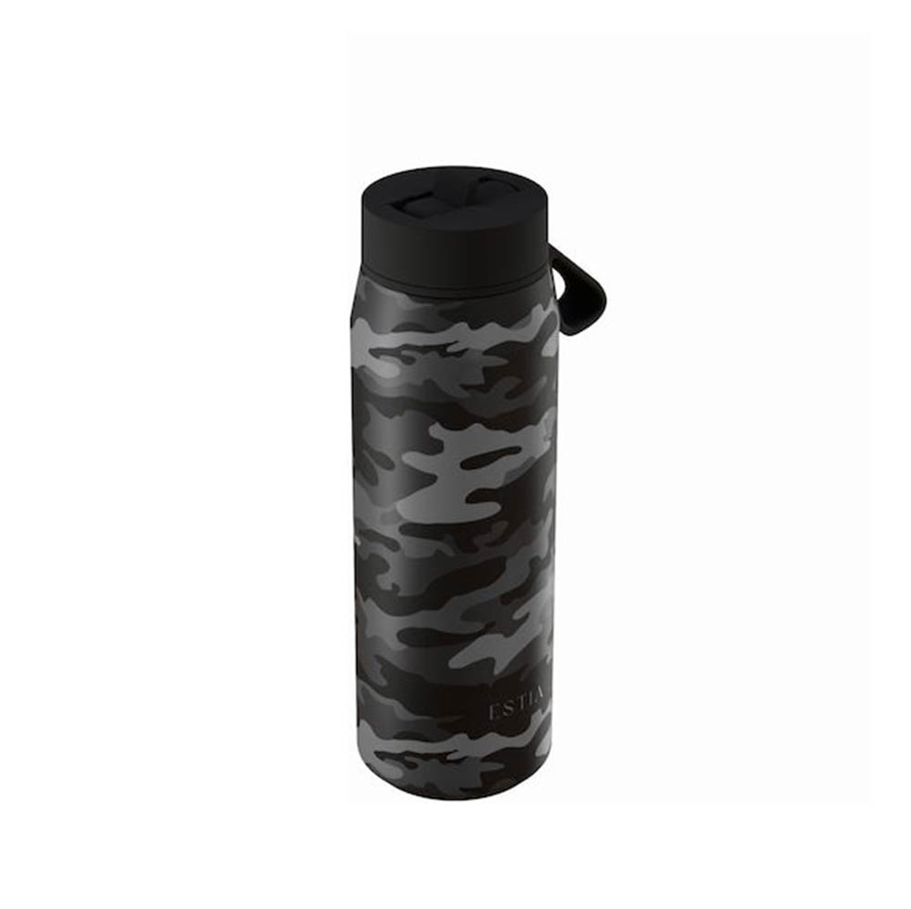 Ανοξείδωτο Μπουκάλι Θερμός Pulse Save the Aegean Dark Camo 500ml 47863 Estia - 1