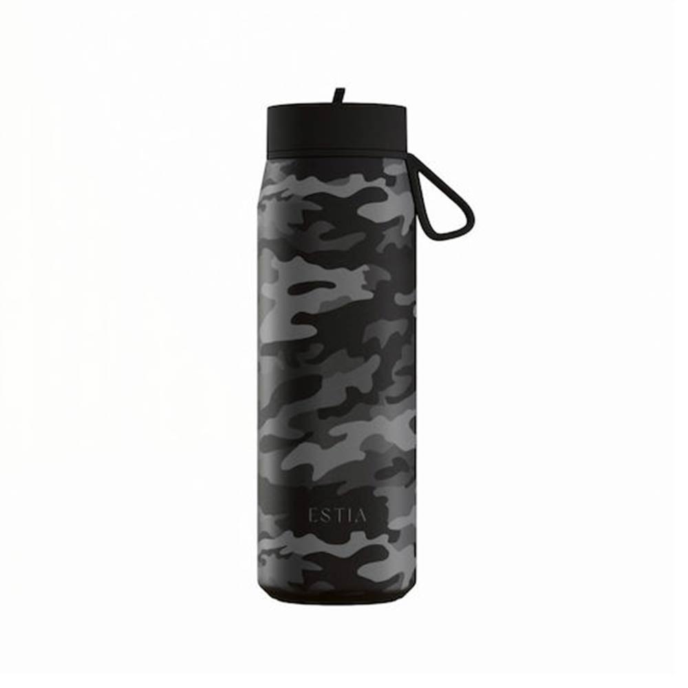 Ανοξείδωτο Μπουκάλι Θερμός Pulse Save the Aegean Dark Camo 500ml 47863 Estia - 124191