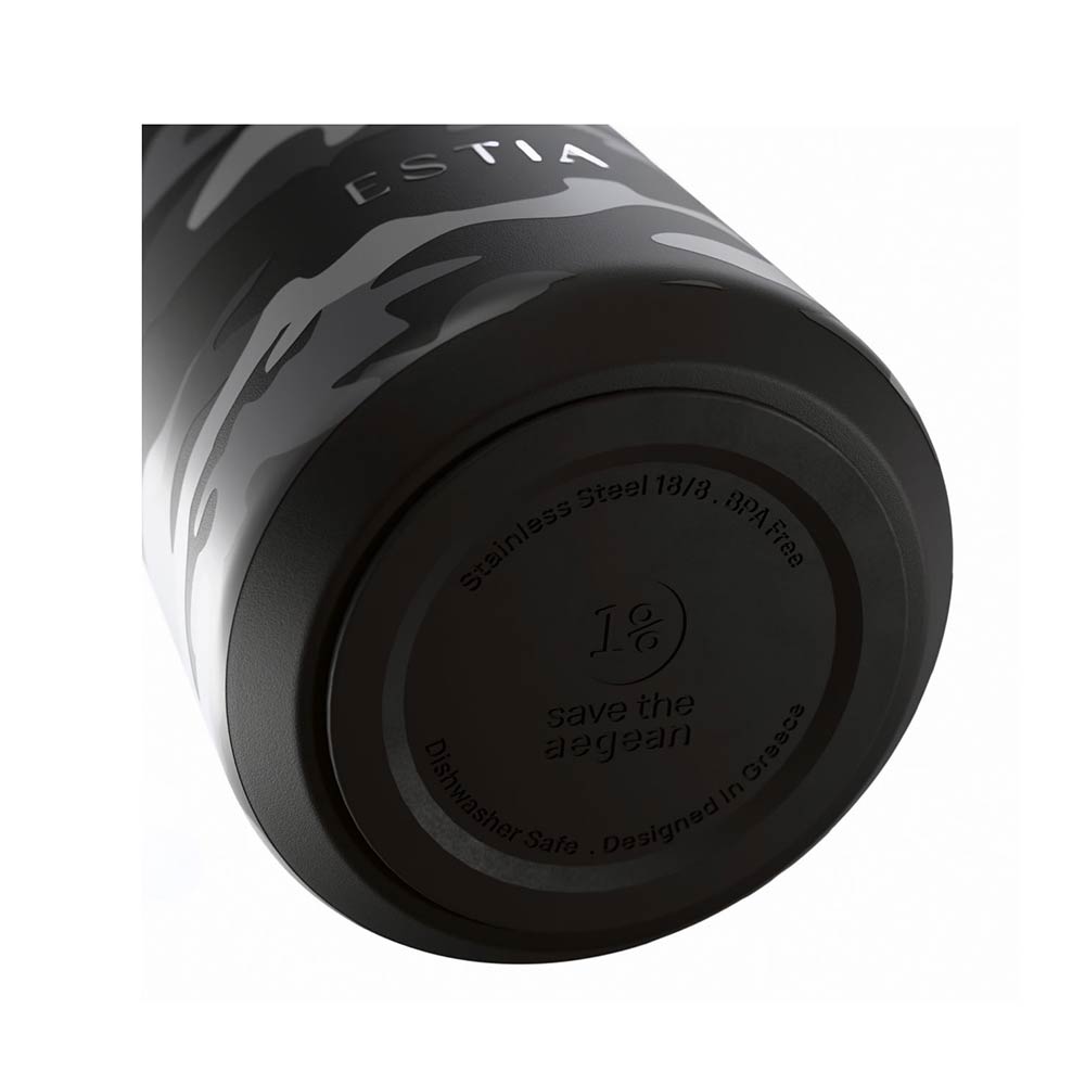 Ανοξείδωτο Μπουκάλι Θερμός Flow Save the Aegean Dark Camo 500ml 47870 Estia - 2