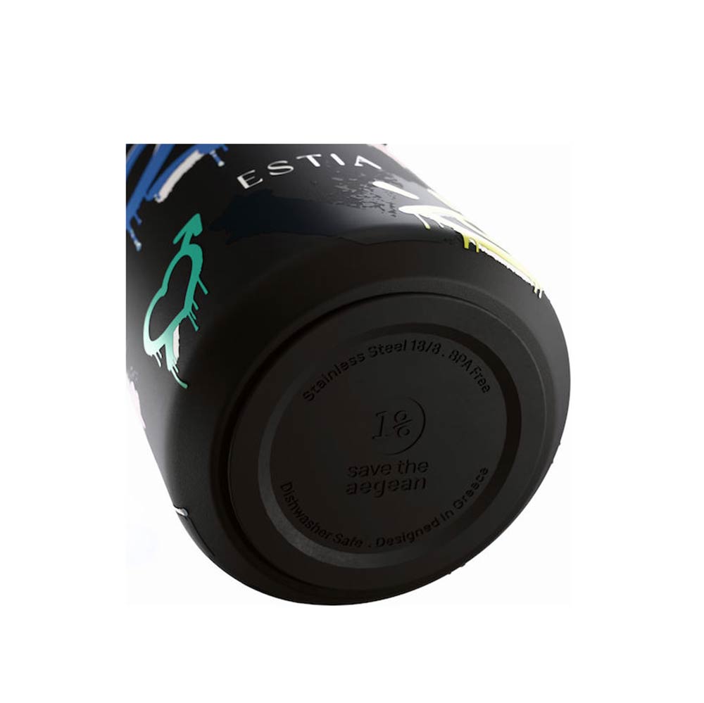 Ανοξείδωτο Μπουκάλι Θερμός Pulse Save the Aegean Six Seven 500ml 47917 Estia - 3