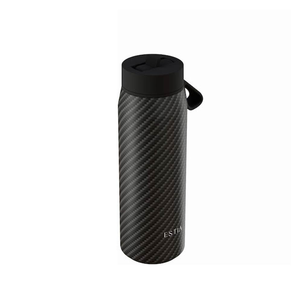 Ανοξείδωτο Μπουκάλι Θερμός Pulse Save the Aegean Carbon Fibre 500ml 47931 Estia - 1
