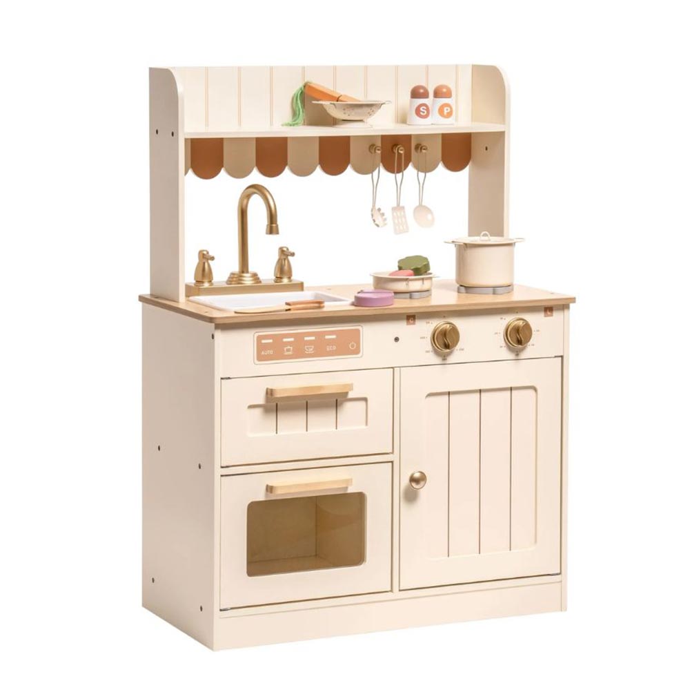 Ξύλινη Κουζίνα με 11 Αξεσουάρ Vintage Cream MST-RB-WCF09 MySunshine - 0