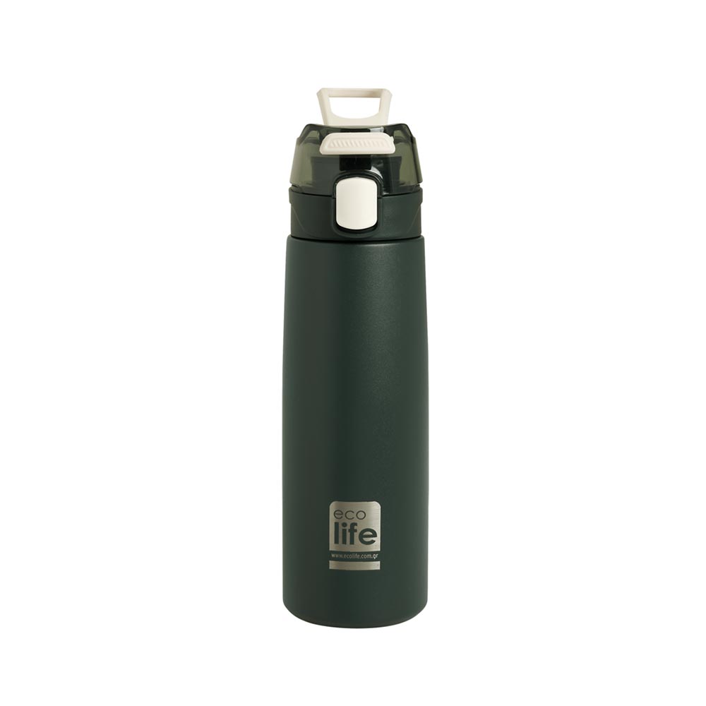 Ανοξείδωτο Μπουκάλι Θερμός Με Infuser Dark Green 550ml 33-BO-3035 Ecolife - 51818