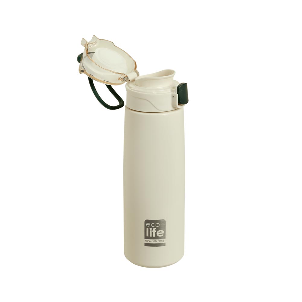 Ανοξείδωτο Μπουκάλι Θερμός Με Infuser White 550ml 33-BO-3034 Ecolife - 1