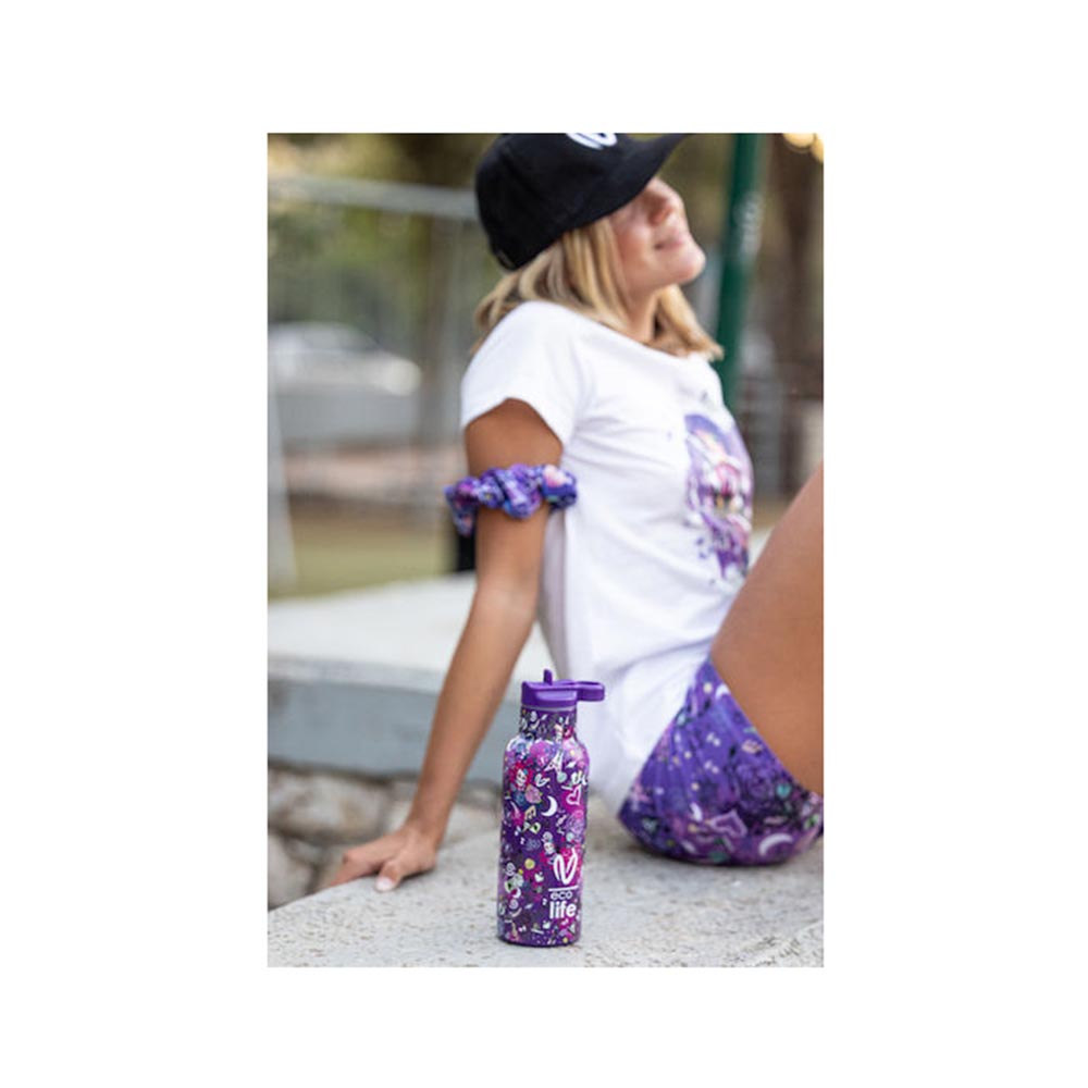 Ανοξείδωτο Μπουκάλι Θερμός Wear your Emotions - Das #VasilikiWorld 33-BO-2321 Ecolife - 1