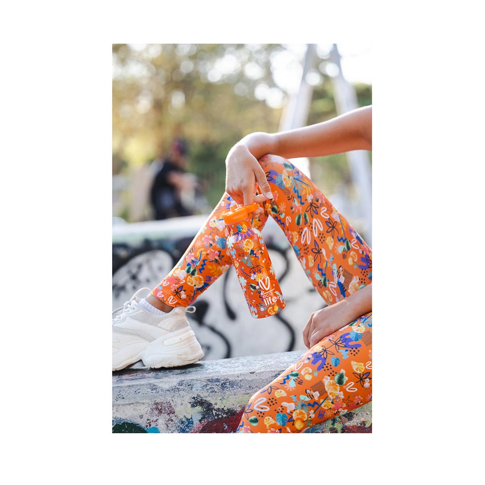  Ανοξείδωτο Μπουκάλι Θερμός Wear your Emotions - Ice #VasilikiWorld 33-BO-2322 Ecolife - 1