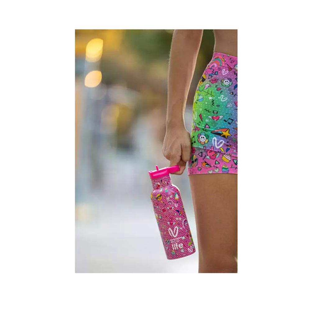Ανοξείδωτο Μπουκάλι Θερμός Wear your Emotions - Rainbow #VasilikiWorld 33-BO-2325 Ecolife - 1