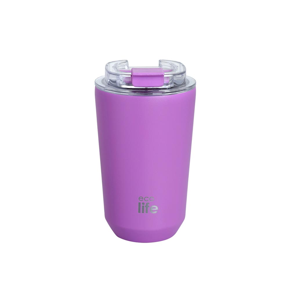 Ανοξείδωτο Ποτήρι Θερμός Pure Purple  Coffee Thermos 360ml 33-BO-4125 Ecolife - 98909