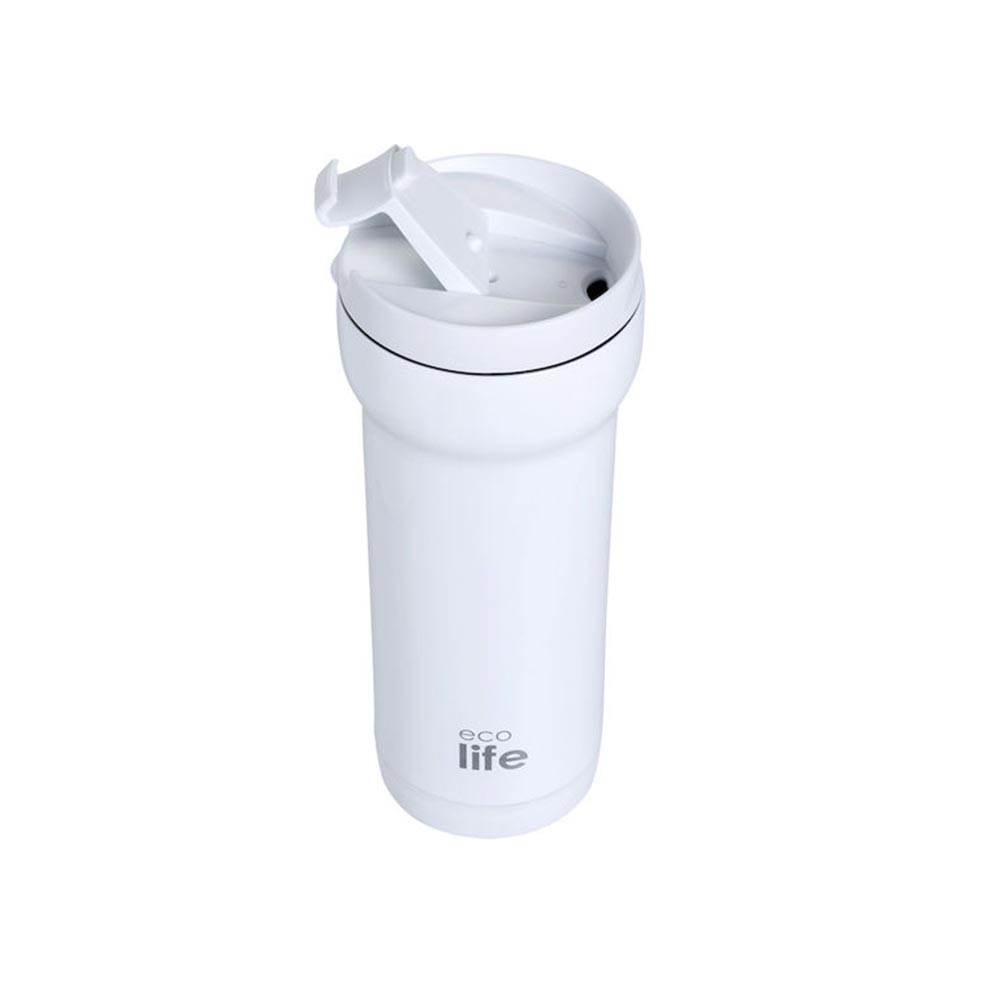 Ανοξείδωτο Ποτήρι White Coffee Thermos 420ml 33-BO-4129 Ecolife - 1