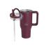 Ποτήρι Θερμός Tumbler με Διπλή Λαβή και Καλαμάκι 900ml - Cranberry 33-BO-7070 Ecolife - 4
