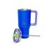 Ποτήρι Θερμός Tumbler με Διπλή Λαβή και Καλαμάκι 900ml - Blue Purple 33-BO-7075 Ecolife - 3